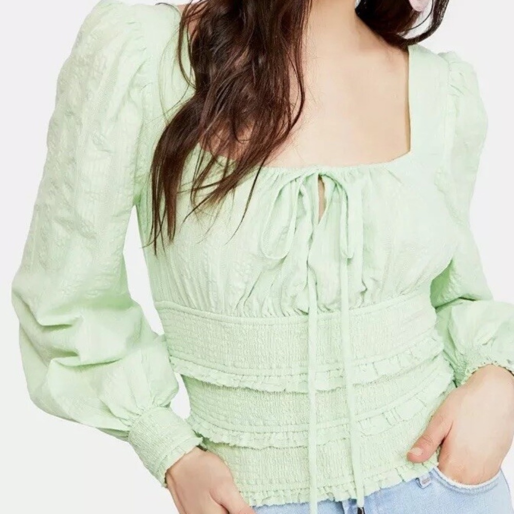 Free People Lolita Smocked Top